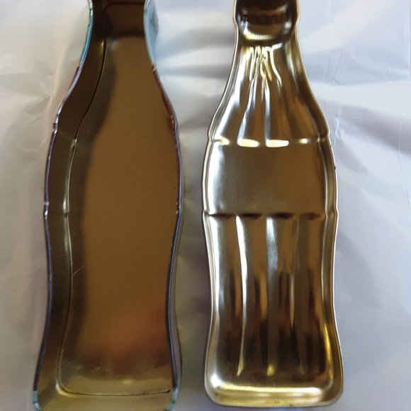 Coca Cola Coke Bottle Metal Gift Tin Vintage 1996 Preowned VG 13" - Picture 11 of 13